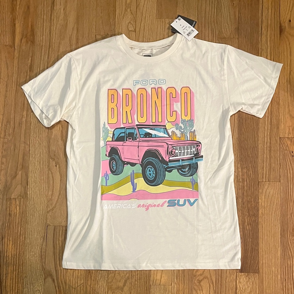 NWT Ford Cream Bronco Graphic Tee